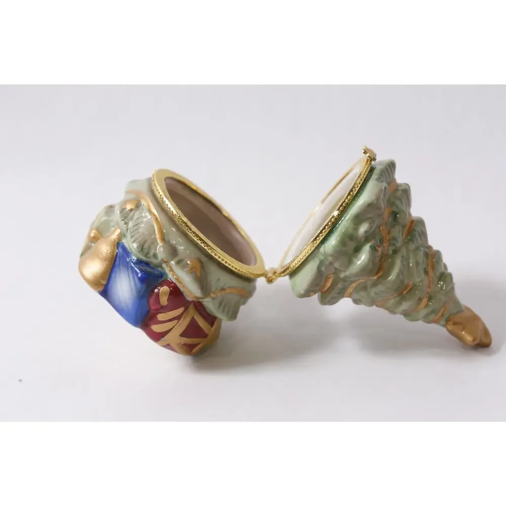 Christmas Tree Porcelain Trinket Box 5
